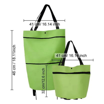 🔥🔥Shopping bag folding green bag