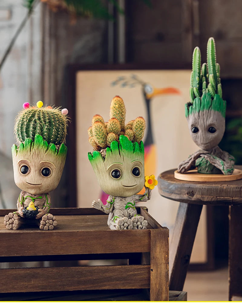 Home Decoration Crafts Miniature Model Office Desktop Display Cartoon Groot Figurines Handicrafts Decor Tree Man Ornament 5CM