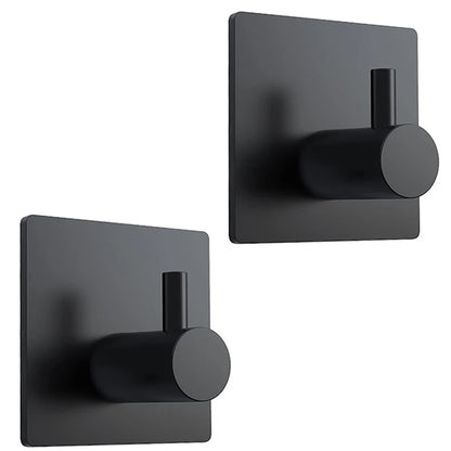 Modern style stainless steel adhesive hooks for bathroom room kitchen clothes hats clutter storage