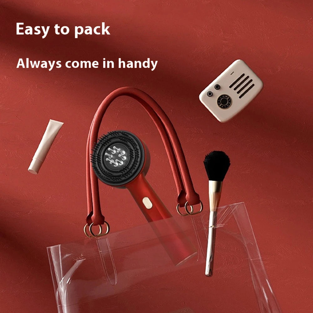3 Modes Electric Vibration Massage Comb Red Light Hair Growth Massage Scalp Brush Oil Liquid Applicator Head Massager Anti Loss