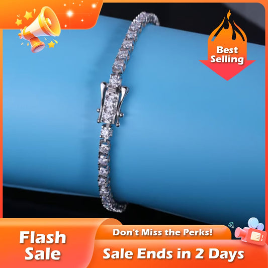 🏆Flash Sale⚡ 50K+ SOLD! Almost Gone-💥Sparkling Moissanite Bracelet